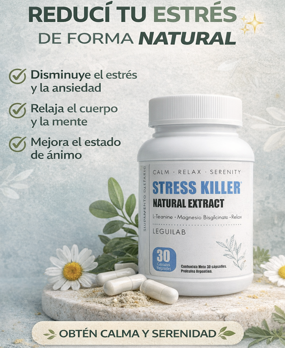 Magnesio y L-Teanina (X60 caps) Stress Killer