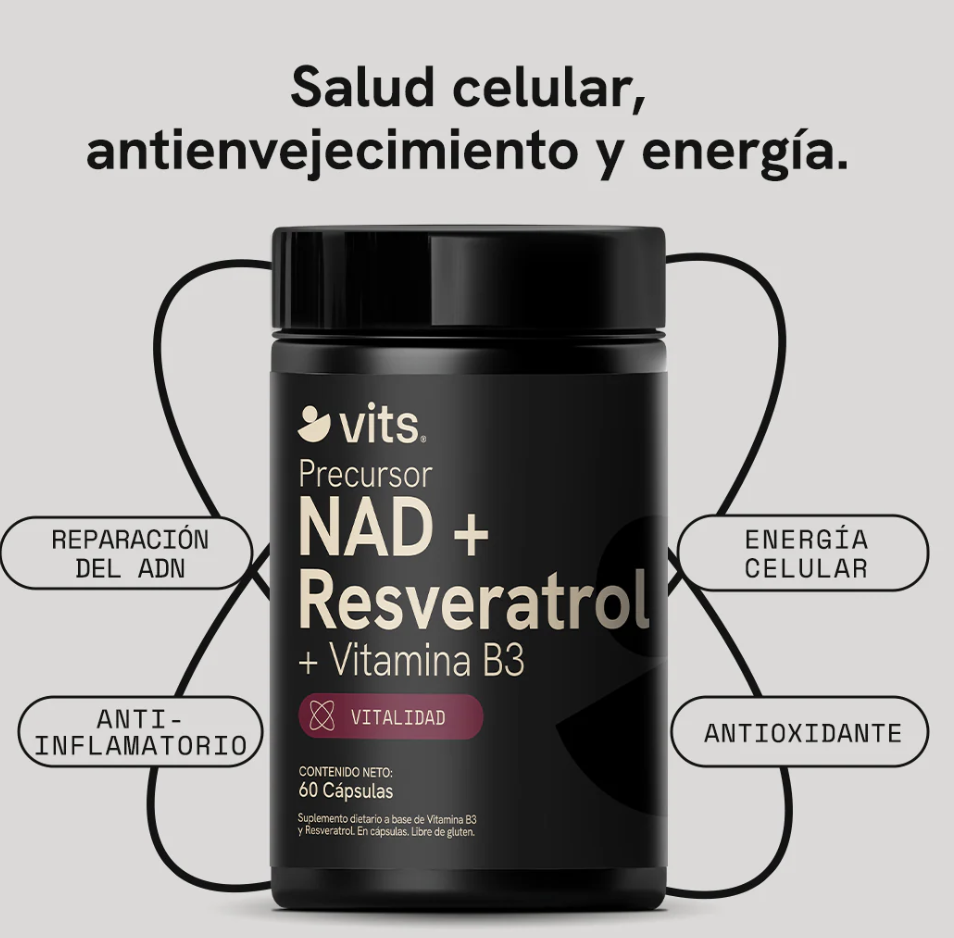 NAD + Resveratrol en Cápsulas