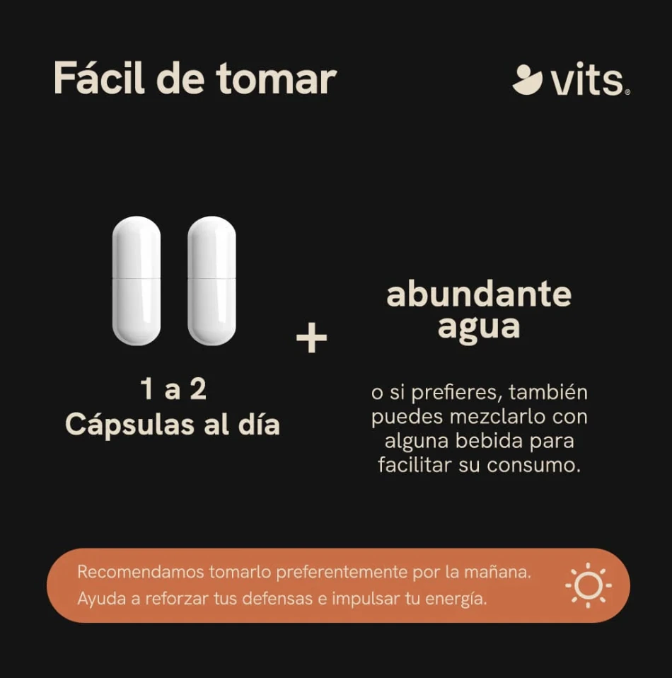 Vitamina C + Zinc en Cápsulas - VITS