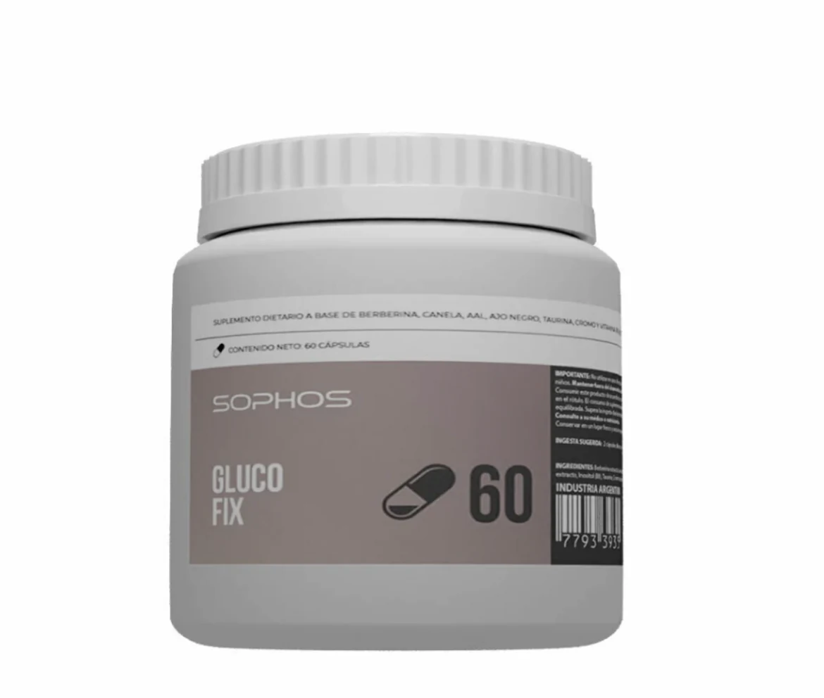 Berberina- Gluco FIX 60 Capsulas- SOPHOS