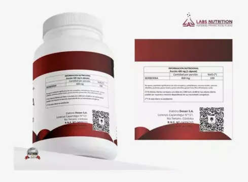 Berberina Labs Nutrition - Glucosa, Colesterol x 30