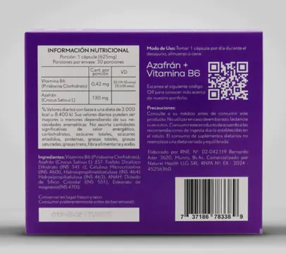 Azafran y Vitamina B6 - Leguilab