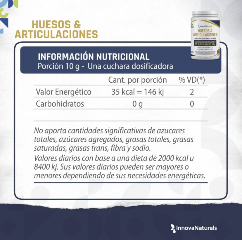 Colageno hidrolizado - huesos y articulaciones - INNOVANATURALS