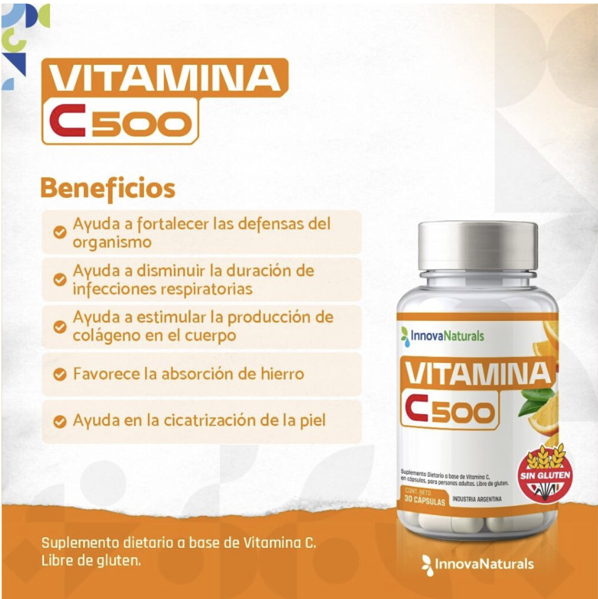 Vitamina C - 500mg  INNOVANATURALS